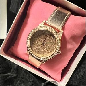Icing Brand Rose Gold Glitter Watch